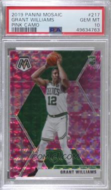 2019-20 Panini Mosaic - [Base] - Pink Camo Prizm #217 - Rookies - Grant Williams [PSA 10 GEM MT]