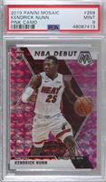 NBA Debut - Kendrick Nunn [PSA 9 MINT]