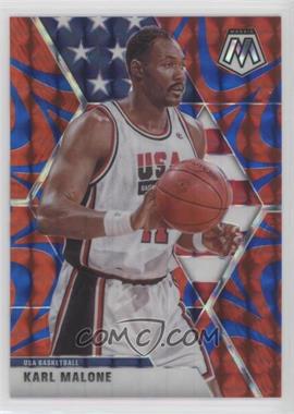 2019-20 Panini Mosaic - [Base] - Reactive Blue Prizm #257 - USA Basketball - Karl Malone [EX to NM]