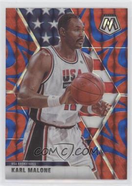 2019-20 Panini Mosaic - [Base] - Reactive Blue Prizm #257 - USA Basketball - Karl Malone