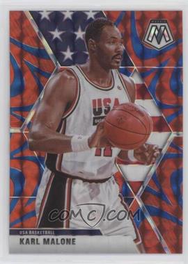 2019-20 Panini Mosaic - [Base] - Reactive Blue Prizm #257 - USA Basketball - Karl Malone