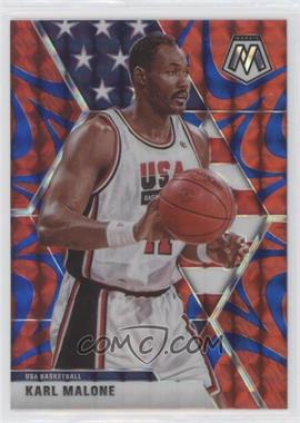 2019-20 Panini Mosaic - [Base] - Reactive Blue Prizm #257 - USA Basketball - Karl Malone