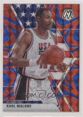 2019-20 Panini Mosaic - [Base] - Reactive Blue Prizm #257 - USA Basketball - Karl Malone