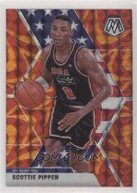 2019-20 Panini Mosaic - [Base] - Reactive Orange Prizm #256 - USA Basketball - Scottie Pippen