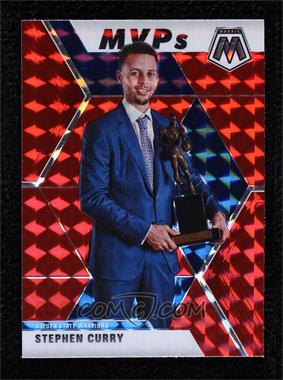 2019-20 Panini Mosaic - [Base] - Red Prizm #299 - MVPs - Stephen Curry