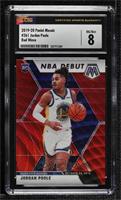 NBA Debut - Jordan Poole [CSG 8 NM/Mint]