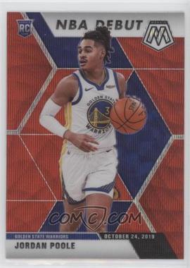 2019-20 Panini Mosaic - [Base] - Tmall Red Wave Prizm #261 - NBA Debut - Jordan Poole