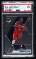 Rookie Image Variation - Zion Williamson (Red Jersey) [PSA 9 MINT]