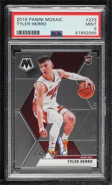 2019-20 Panini Mosaic - [Base] #223.1 - Rookies - Tyler Herro (White Jersey) [PSA 9 MINT]