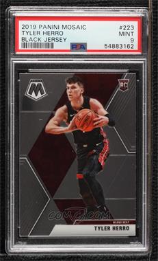 2019-20 Panini Mosaic - [Base] #223.2 - Rookie Image Variation - Tyler Herro (Black Jersey) [PSA 9 MINT]