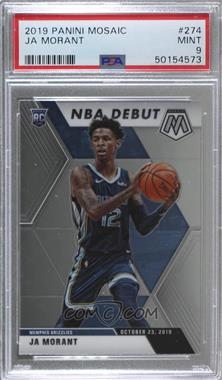 2019-20 Panini Mosaic - [Base] #274 - NBA Debut - Ja Morant [PSA 9 MINT]