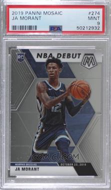 2019-20 Panini Mosaic - [Base] #274 - NBA Debut - Ja Morant [PSA 9 MINT]