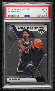 2019-20 Panini Mosaic - [Base] #274 - NBA Debut - Ja Morant [PSA 9 MINT]