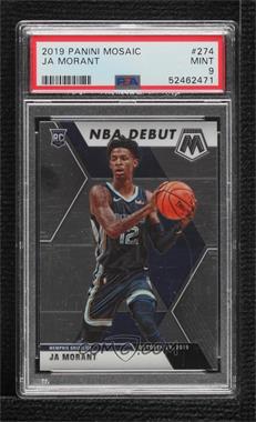 2019-20 Panini Mosaic - [Base] #274 - NBA Debut - Ja Morant [PSA 9 MINT]