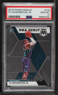 2019-20 Panini Mosaic - [Base] #278 - NBA Debut - PJ Washington Jr. [PSA 10 GEM MT]