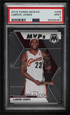 2019-20 Panini Mosaic - [Base] #298 - MVPs - LeBron James [PSA 9 MINT]