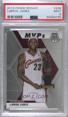 2019-20 Panini Mosaic - [Base] #298 - MVPs - LeBron James [PSA 9 MINT]