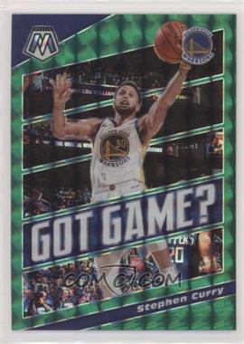 2019-20 Panini Mosaic - Got Game? - Mosaic Green Prizm #9 - Stephen Curry