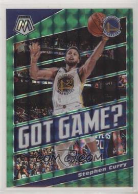 2019-20 Panini Mosaic - Got Game? - Mosaic Green Prizm #9 - Stephen Curry