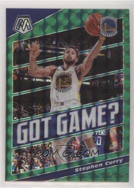 2019-20 Panini Mosaic - Got Game? - Mosaic Green Prizm #9 - Stephen Curry