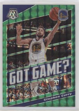 2019-20 Panini Mosaic - Got Game? - Mosaic Green Prizm #9 - Stephen Curry