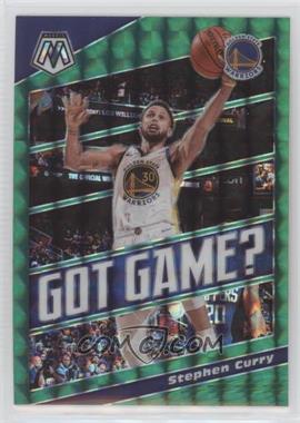 2019-20 Panini Mosaic - Got Game? - Mosaic Green Prizm #9 - Stephen Curry