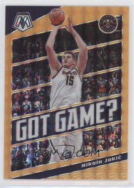 2019-20 Panini Mosaic - Got Game? - Mosaic Orange Fluorescent Prizm #19 - Nikola Jokic /25