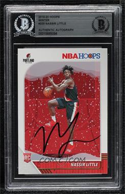 2019-20 Panini NBA Hoops - [Base] - Winter #220 - Nassir Little [BAS BGS Authentic]