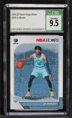 2019-20 Panini NBA Hoops - [Base] - Winter #259 - Ja Morant [CSG 9.5 Gem Mint]