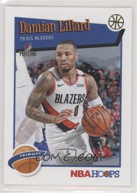 2019-20 Panini NBA Hoops - [Base] - Winter #291 - Hoops Tribute - Damian Lillard