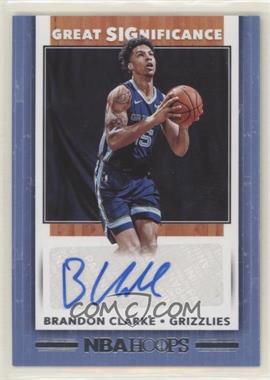 2019-20 Panini NBA Hoops - Great SIGnificance #GS-BCL - Brandon Clarke