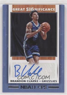 2019-20 Panini NBA Hoops - Great SIGnificance #GS-BCL - Brandon Clarke