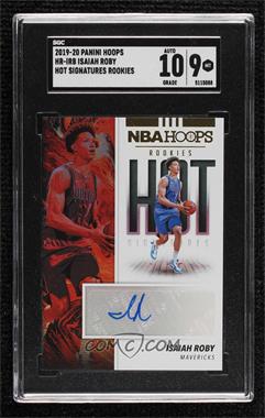 2019-20 Panini NBA Hoops - Hot Signatures Rookies #HR-IRB - Isaiah Roby [SGC 9 MINT]