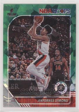 2019-20 Panini NBA Hoops Premium Stock - [Base] - Green Cracked Ice Prizm #268 - Anfernee Simons