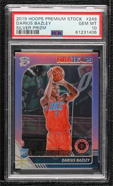 2019-20 Panini NBA Hoops Premium Stock - [Base] - Silver Prizm #249 - Darius Bazley [PSA 10 GEM MT]