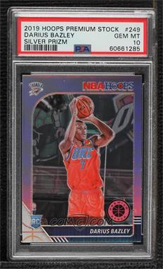 2019-20 Panini NBA Hoops Premium Stock - [Base] - Silver Prizm #249 - Darius Bazley [PSA 10 GEM MT]