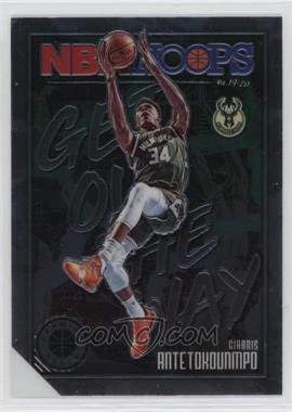 2019-20 Panini NBA Hoops Premium Stock - Get Out the Way #14 - Giannis Antetokounmpo