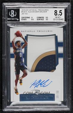 2019-20 Panini National Treasures - [Base] #124 - Rookie Patch Autographs - Nickeil Alexander-Walker /99 [BGS 8.5 NM‑MT+]