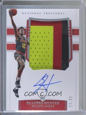 2019-20 Panini National Treasures - [Base] #138 - Rookie Patch Autographs - De'Andre Hunter /99