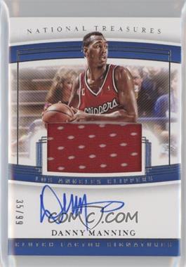 2019-20 Panini National Treasures - Clutch Factor Signatures #CF-DMG - Danny Manning /99