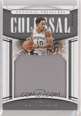 2019-20 Panini National Treasures - Colossal Materials #CLM-DMD - DeMar DeRozan /99