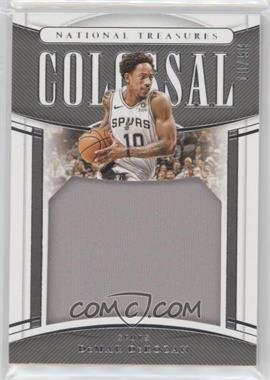 2019-20 Panini National Treasures - Colossal Materials #CLM-DMD - DeMar DeRozan /99