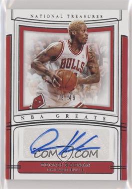 2019-20 Panini National Treasures - NBA Greats Signatures #NBG-DRM - Dennis Rodman /49