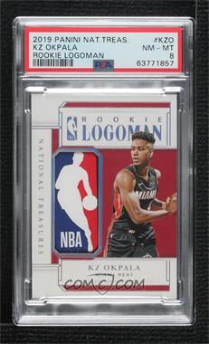 2019-20 Panini National Treasures - Rookie Logoman #RL-KZO - KZ Okpala /5 [PSA 8 NM‑MT]