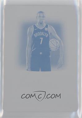 2019-20 Panini National Treasures - Signatures - Printing Plate Cyan #S-KDR - Kevin Durant /1