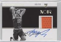 Rookie Patch Autographs Black and White - Ignas Brazdeikis #/99