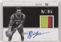 Rookie Patch Autographs Black and White - Bruno Fernando #/99