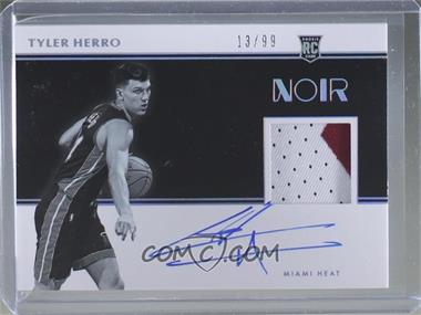 2019-20 Panini Noir - [Base] #316 - Rookie Patch Autographs Black and White - Tyler Herro /99