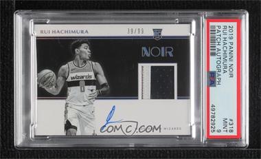 2019-20 Panini Noir - [Base] #318 - Rookie Patch Autographs Black and White - Rui Hachimura /99 [PSA 9 MINT]