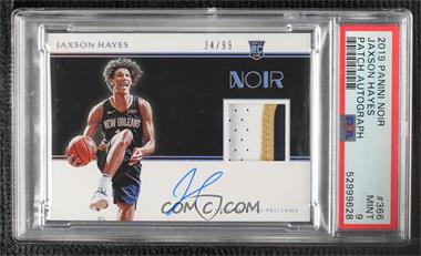 2019-20 Panini Noir - [Base] #366 - Rookie Patch Autographs Color - Jaxson Hayes /99 [PSA 9 MINT]